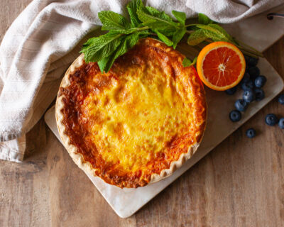 About: product commerce Cheddar Quiche
